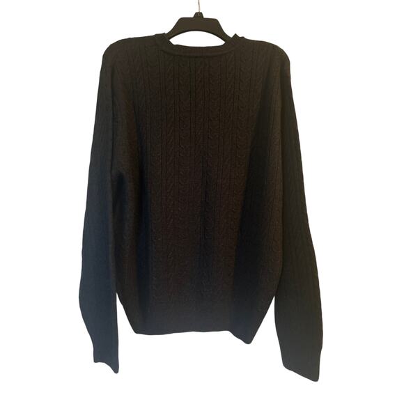 GUC Alex Cannon Men's Black Crew Neck Sweater 55% Wool Size Large - Picture 3 of 6